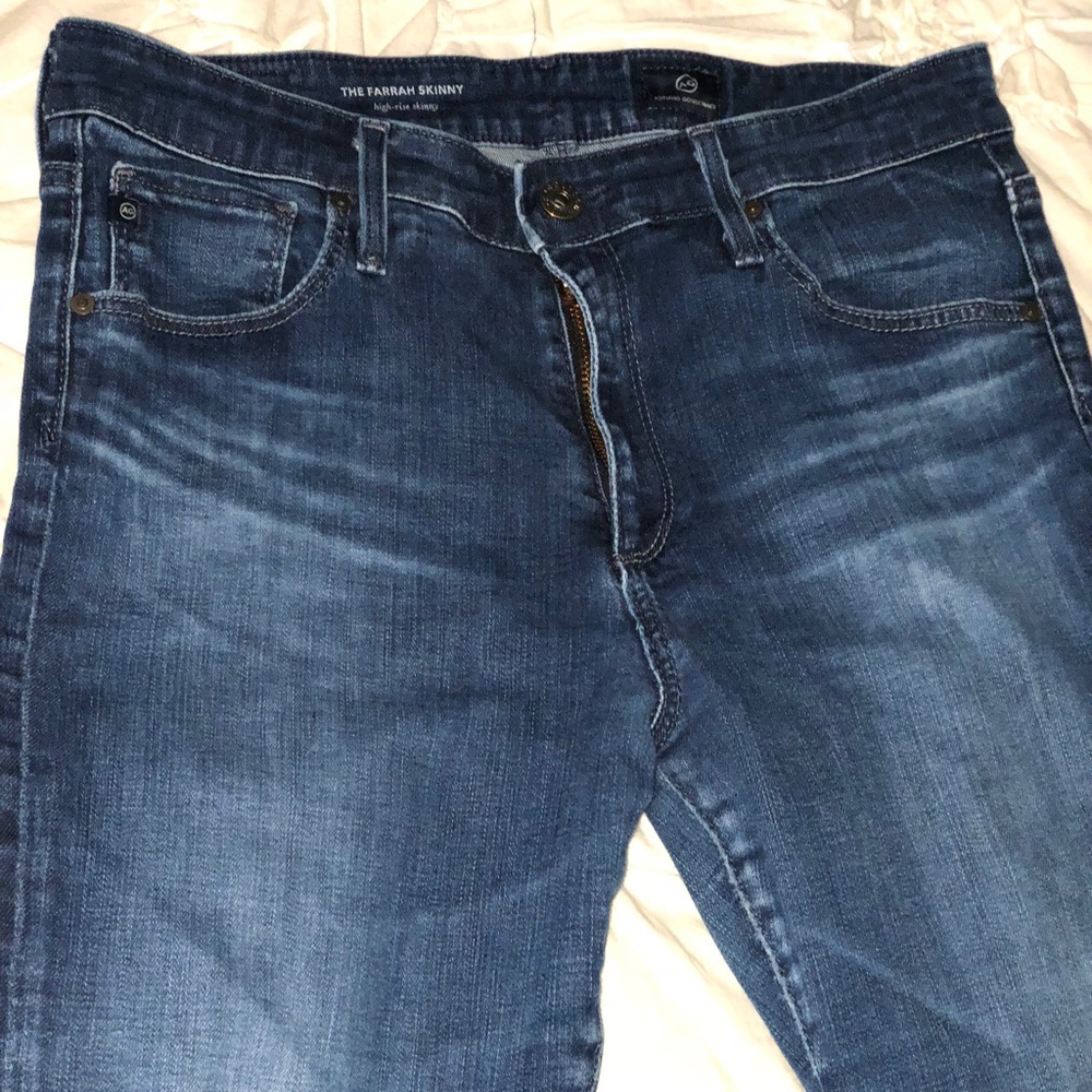 High waisted skinny jeans!